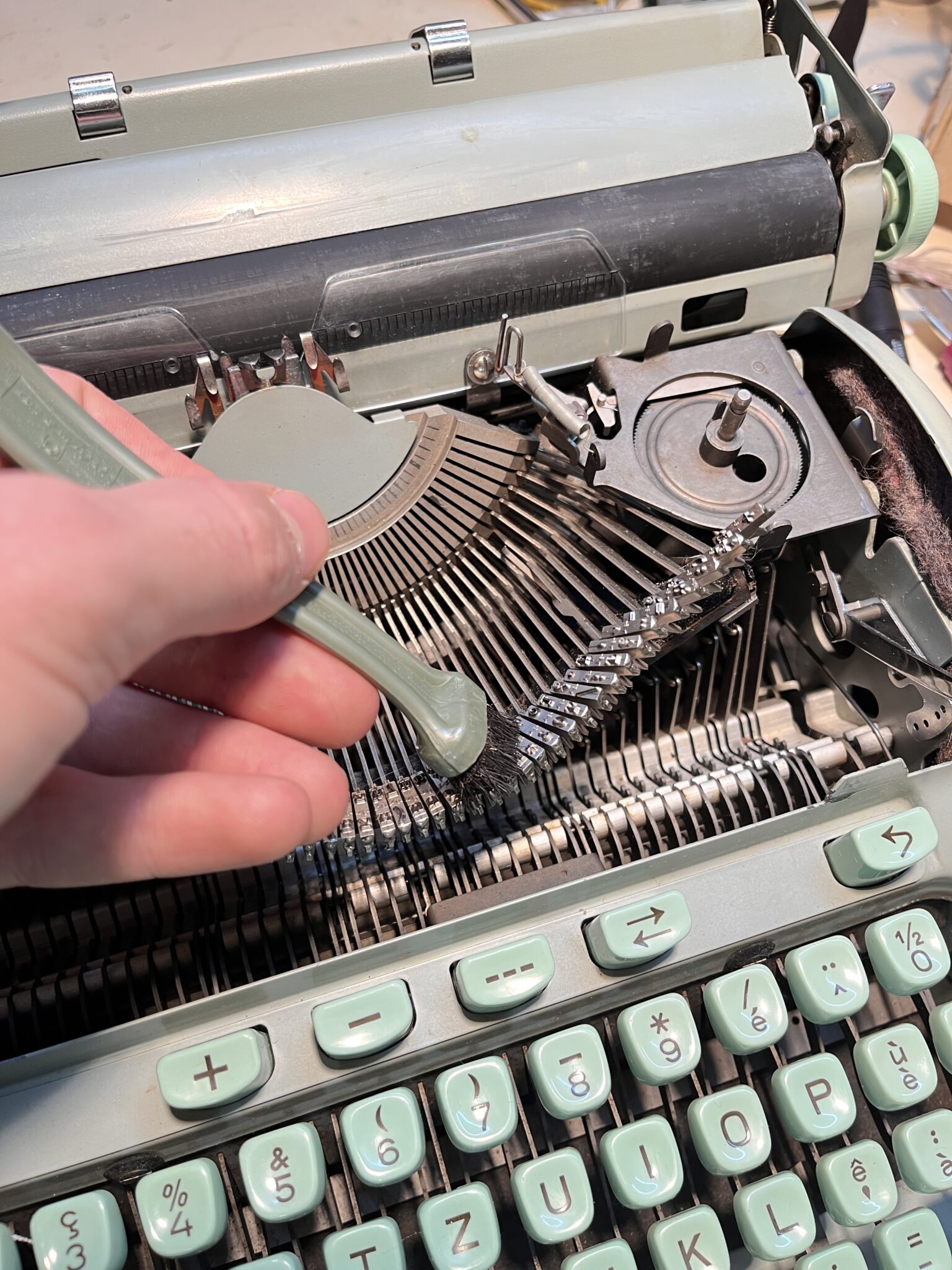 Entretien machine à écrire